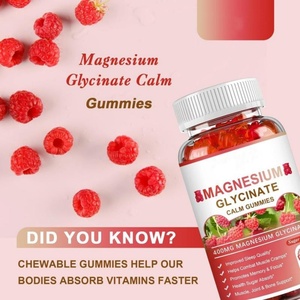 Gomitas de Magnesio Glicinato Orgánico Calm, Suplemento para Adultos, Ayuda para Dormir, Apoyo para Huesos y Articulaciones, Memoria, Mujeres - Product Image 4