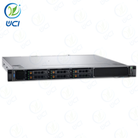 Dells EMC poweb dge R260 R360 Xeon E-2414/16G/1T Sata/600W 1U raf sunucusu web bilgisayar için internet veri depolama sunucusu