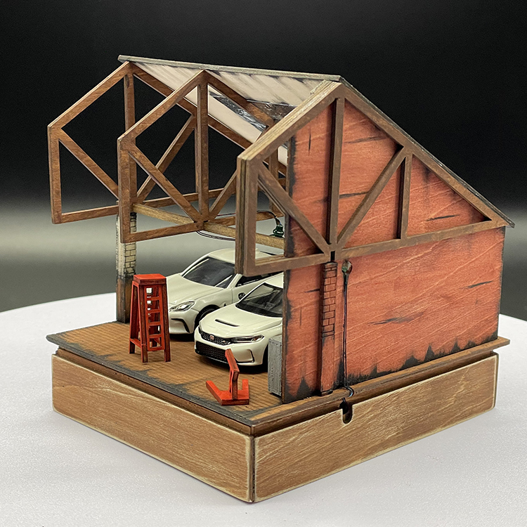 1/64 Customizable Personalized Creative Garage Scene Diorama Hand