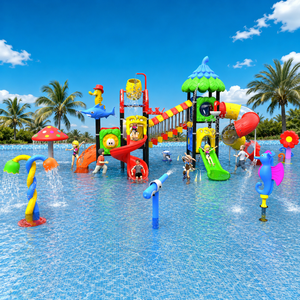 Équipement de terrain de jeux aquatiques pour enfants, <span class=keywords><strong>parc</strong></span> aquatique extérieur, toboggan à jets d'eau pour <span class=keywords><strong>parc</strong></span> aquatique commercial - Product Image 3