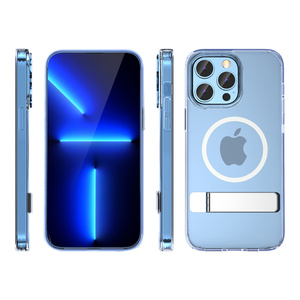 PC TPU Designer Charge Dur Magnétique Coffre-fort Téléphone Portable Cas Pour <span class=keywords><strong>iPhpne</strong></span> 14 <span class=keywords><strong>12</strong></span> 13 15 16 Pro Max Couverture Avec Support En Métal - Product Image 2