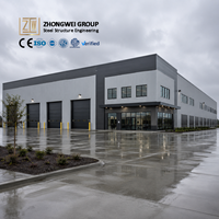 Solución Completa de Fácil Instalación ZW Moderna, Estándares ASTM, Viga de Acero Sólida en Forma de H Personalizada, Almacén con Tratamiento Resistente al Fuego Prefabricado