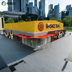 Pavillon de gymnastique en acier durable pour le basketball, centre d'entraînement préfabriqué haute résistance, fabricant - Product Image 1