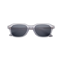Lunettes de soleil de mode unisexes multicolores de qualité supérieure en acétate Mazzucchelli polarisé carré