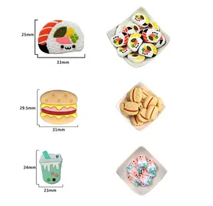 Y6657 우수한 품질 식품 학년 Saft 재미 스시 모양 구슬 실리콘 구슬 아기 장난감