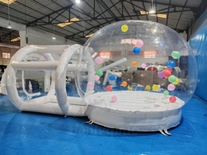Bán nhà máy trực tiếp PVC trong suốt <span class=keywords><strong>Inflatable</strong></span> bong bóng Lều vui vẻ trẻ em của nảy chơi cabin quảng cáo inflatables - Product Image 4