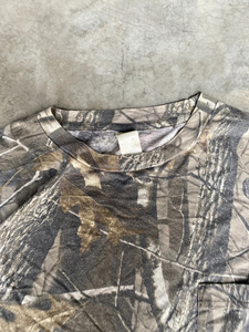 OEM&ODM Streetwear Personnalisé Imprimé Oversize Tricoté 100% Polyester Lourd Vintage Camouflage Manches Courtes Graphique - Product Image 6