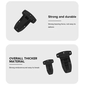 Tự nhiên xử lý chìa khóa màu đen có thể khóa trọng lực chốt an toàn ngoài trời cửa sổ bản lề một bên kim loại nhựa có thể điều chỉnh dễ dàng - Product Image 4