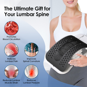 Civière arrière réglable Coussin de <span class=keywords><strong>massage</strong></span> de traction lombaire Télécommande Airbag Taille Support de colonne vertébrale Masseur - Product Image 3