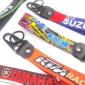 Phổ biến hoạt hình tùy chỉnh dệt Keychain phim hoạt hình logo Key tag Móc chìa khóa thêu Keychain Anime - Product Image 2