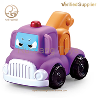 Lot de Jouets de Voiture en Caoutchouc Souple et PVC pour Enfants, Voiture de Cognition de Dessin Animé, Cadeaux d'Anniversaire pour Garçons et Filles, Fourniture d'Usine