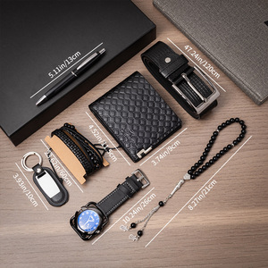Luxury Men's Gift Set Watch Belt Wallet Pen Bracelet Business Valentine'S Day <b>Present</b> - Product Image 2