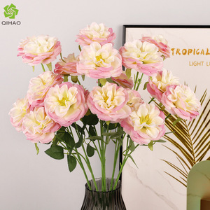 Ramo de Rosas Artificiales de Seda, 3 Cabezas, Decoración Romántica para Bodas y Hogar - Product Image 5