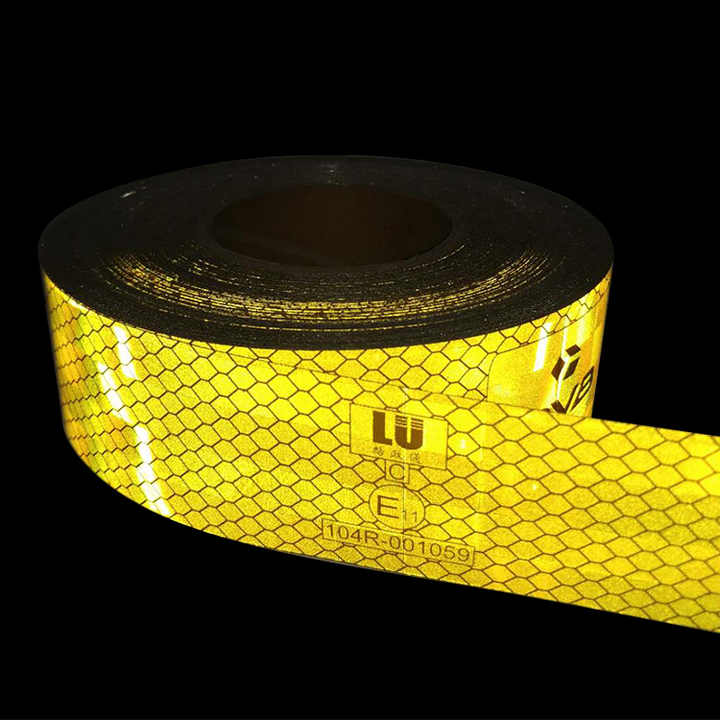 LU Pmma High Visibility Retro Reflective Stickers Decal Aluminium Micro ...