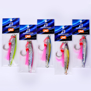 WildTrek <span class=keywords><strong>Esca</strong></span> Artificiale in Piombo da 40g-100g con Piuma Luminosa a Rapido Affondamento <span class=keywords><strong>per</strong></span> Acque Salate, <span class=keywords><strong>per</strong></span> Spigola, Tonno, Salmone e Pesce Gatto - Product Image 5