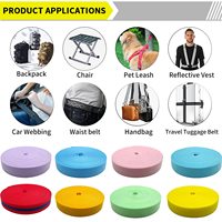 HONGYI vente en gros de haute résistance durable Double canapé couches de ceinture élastique Polyester 1/2 pouces Nylon tubulaire sac sangle sangle
