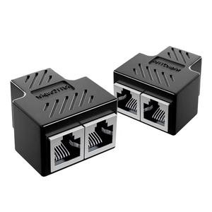 工厂批发 RJ11 6P6C 母对母耦合器 1 对 2 分路器 3 端口 PCB 连接电话线连接器 - Product Image 1