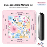 Tapis de Mahjong Américain de Luxe Anti-bruit de 31,5 Pouces, Tapis de Jeu Pliant en Caoutchouc Antidérapant pour Vente en Gros