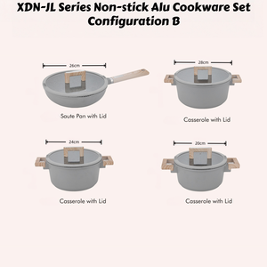 Ensemble de 13 casseroles de cuisine de qualité supérieure, cocotte-minute, grande taille, casserole, poê<span class=keywords><strong>le</strong></span> à frire, casseroles en céramique antiadhésives, batterie de cuisine en aluminium avec couvercle - Product Image 6
