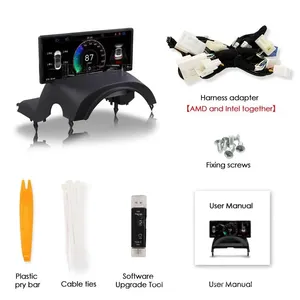 New 6.2inch bảng điều khiển cho Tesla mô hình 3 y xe điện phụ kiện OTA HUD hiển thị công cụ kỹ thuật số cụm Dash Board - Product Image 3