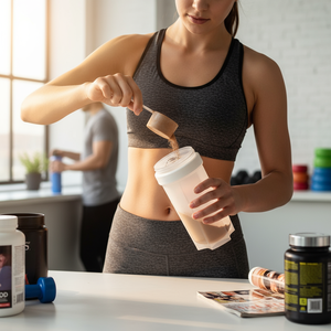 Gym Custom Protein Shaker Bottle 500ml with Logo Lightweight Durable Plastic for Sports Training - Product Image 6