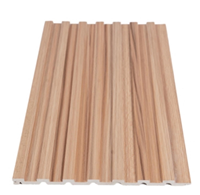 Panneau mural en composite bois-plastique rainuré WPC pour la décoration de chambre à coucher, directement du fabricant