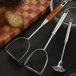 Utensilio de Cocina Manual de Acero Inoxidable para el Hogar, Prensa Manual para Apretar Papas y Ajo, Ideal para Bebés - Product Image 4