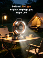Ventilateur de camping Sumemr, ventilateur de table portable, facile à utiliser