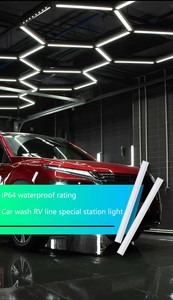 Nhà máy xe lưới <span class=keywords><strong>LED</strong></span> ánh sáng tổ ong nhà để xe đèn showroom <span class=keywords><strong>Led</strong></span> RGB ánh sáng hình lục giác Hiện Đại Đèn Trần - Product Image 5