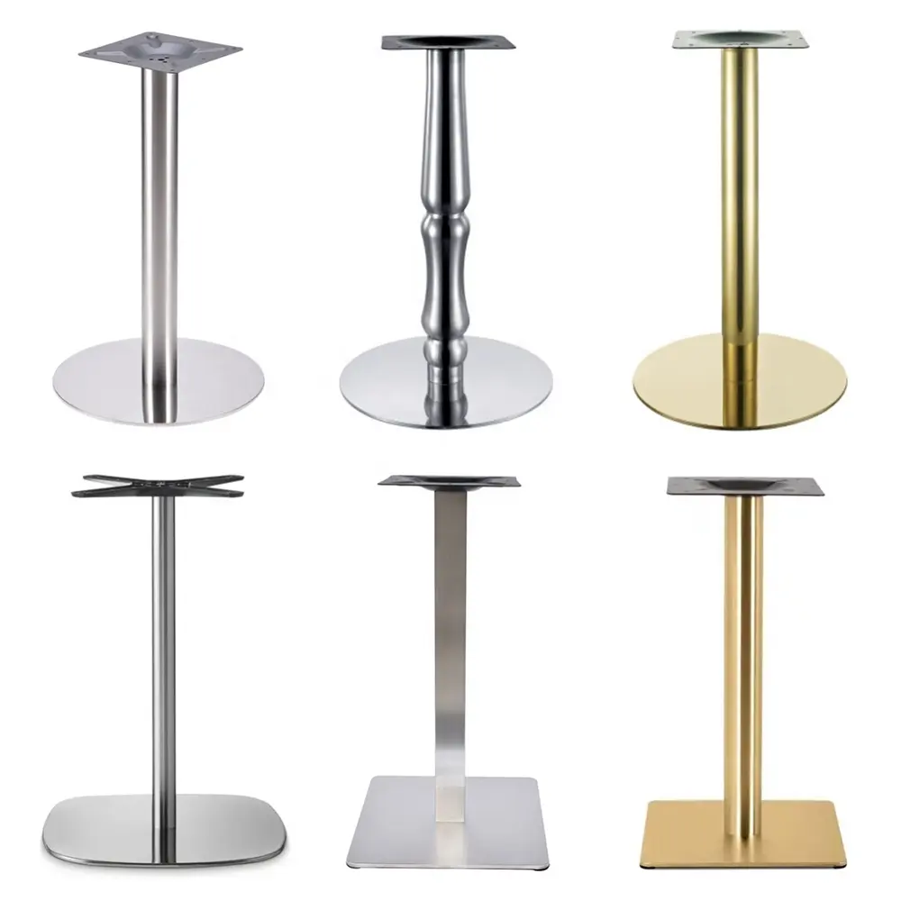 Dinning Table Legs Luxury Sofa Bed Cabinet Trump Square Stainless Steel 304 Metal Table Bases