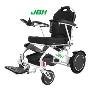 Jbh điều khiển từ xa gấp điện xe lăn xách tay Trọng lượng nhẹ người già bánh xe Ghế