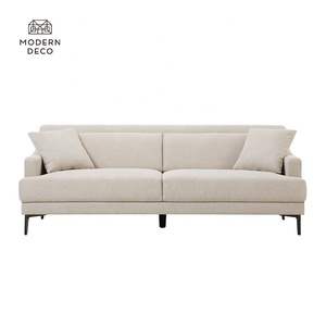 Tissus de meubles nordiques beiges, <span class=keywords><strong>canapé</strong></span> personnalisé, Huizhou, décoration moderne, usine de vente en gros, ODM, OEM, Divano Salas - Product Image 2