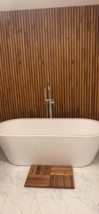 Tapete <span class=keywords><strong>de</strong></span> Baño <span class=keywords><strong>de</strong></span> Madera <span class=keywords><strong>de</strong></span> Acacia Premium, Antideslizante, Ecológico, Resistente, Impermeable, para Interiores y Exteriores - Product Image 3