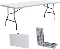 Tables pliantes rectangulaires en plastique modernes de 8 pieds, 5 pieds, 6 pieds, 60 pouces pour mariages, jardins, banquets, événements et repas – Vente en gros