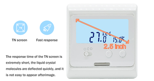 Thermostat de chauffage électrique 16A avec écran numérique LCD pour usage en appartement Thermostat <span class=keywords><strong>RTS</strong></span> pour systèmes de chauffage par le sol - Product Image 6
