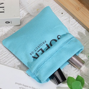Sac de rangement en toile solide imprimé avec logo personnalisé pour cosmétiques, maquillage, soins de la peau, avec cordon de serrage, pour cadeaux, bougies, parfums, emballage, pochette anti-poussière en coton - Product Image 5