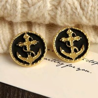 Boutons d'ancrage en métal tendance, boutons polyvalents en alliage de zinc cousus à la main, strass pour manteaux, trench-coats, costumes, chemises