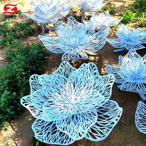 Statue de poisson décorative extérieure moderne en acier inoxydable poli avec couleur et taille personnalisées - Product Image 2