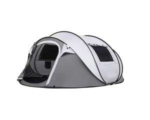 Popolare 3-4 persone portatile a forma di barca <span class=keywords><strong>tenda</strong></span> Glamping ad arco circolare Design <span class=keywords><strong>tenda</strong></span> da <span class=keywords><strong>campeggio</strong></span> struttura ad una camera da letto - Product Image 1