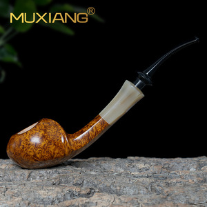 Muxiang Handmade Briar Pipe Free Type 3mm Filter Men's Smoking Accessory - Product Image 1