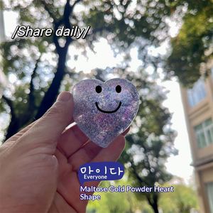 Juguete Antiestrés Squishy en Forma de Corazón con Polvo Dorado de Maltosa, de Rebote Lento, con Logotipo Personalizado para Todas las Edades - Product Image 3