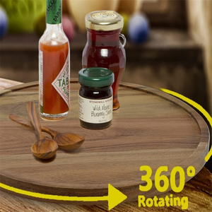 Bán Buôn Nhà Bếp Bàn Xoay Bằng Gỗ Khay Thức Ăn Gỗ Tự Nhiên Lười Biếng <span class=keywords><strong>Susan</strong></span> Tổ Chức Cho Đảng - Product Image 4