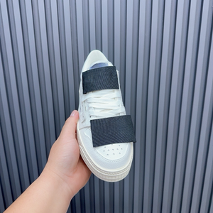 Men Women <b>White</b> Low Top Leather Skateboard Sneakers Casual <b>Lace</b> Up Street Style Daily Shoes Off-<b>Whites</b> - Product Image 4