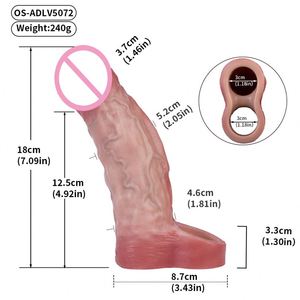 Condón Vibrador Reutilizable y Potente para Agrandamiento del Pene, Funda Vibradora para Pene Masculino - Product Image 4