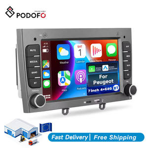 Autoradio Android Podofo 7 pouces 4+64G 2 Din pour Peugeot 408/308 T7, Carplay/Android Auto sans fil, Carplay universel ODM - Product Image 1