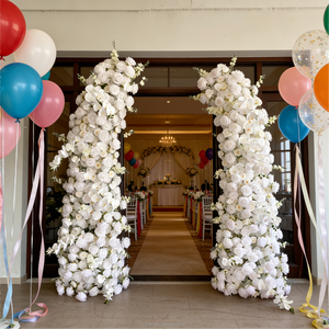 Arco Floreale in Seta Artificiale a Forma di Corno, Decorazione Durevole ed Ecologica per Matrimoni ed <span class=keywords><strong>Eventi</strong></span> - Product Image 4