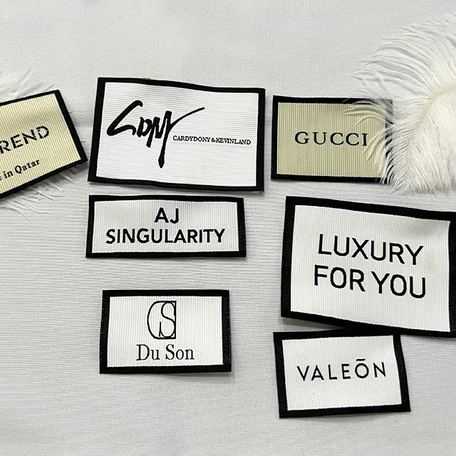Factory wholesale woven neck label high quality customized label