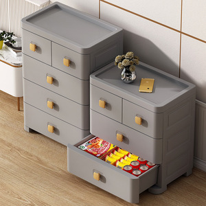 <b>Plastic</b> <b>Storage</b> <b>Drawer</b> Cabinet 4 5 6 Layer Standing Type Clothing Organizer Multi Layer <b>Storage</b> Cabinet For Home Bedroom Use - Product Image 2