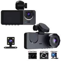 Caméra de tableau de bord DVR 3 canaux, boîte noire, caméra de sécurité automobile, 1080P, WiFi sans fil, vision nocturne, enregistreur de circulation