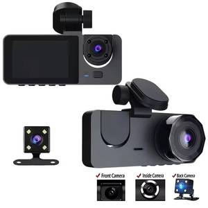 กล้องติดรถยนต์ DVR 3 ช่องทาง บันทึกภาพคมชัดระดับ 1080P พร้อม WiFi ไร้สาย มองเห็นในเวลากลางคืน บันทึกภาพการจราจร - Product Image 2
